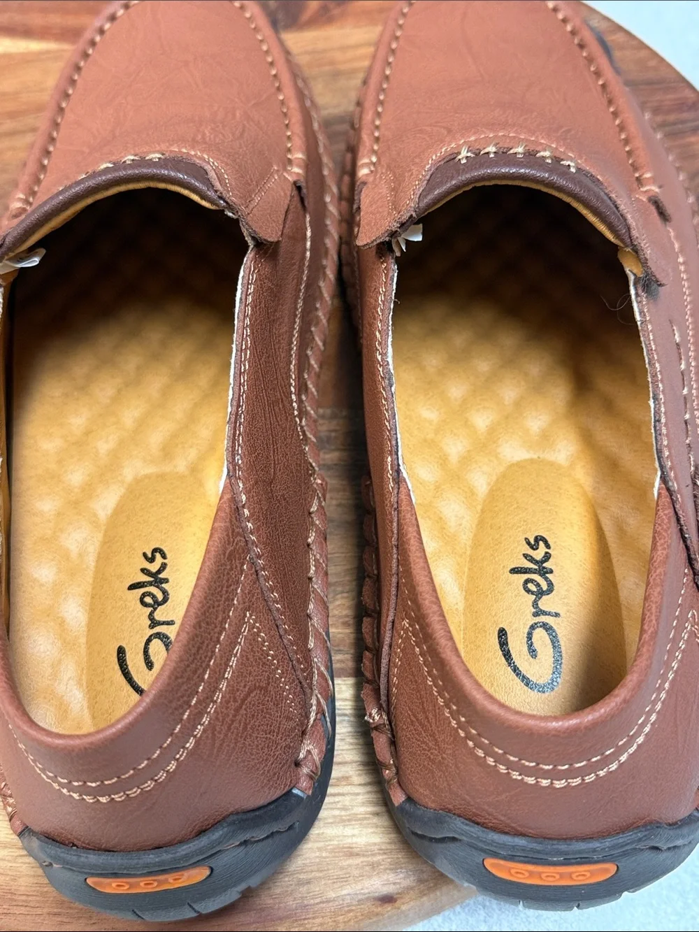Greks‎ comfort driving loafers / casual slip-on shoes sz 43/EU US 9.5-10